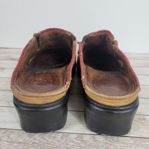 Ariat Womens Mendocino Tassel Leather Western Slip On Mule Clogs Size 8.5 - Picture 4 of 16